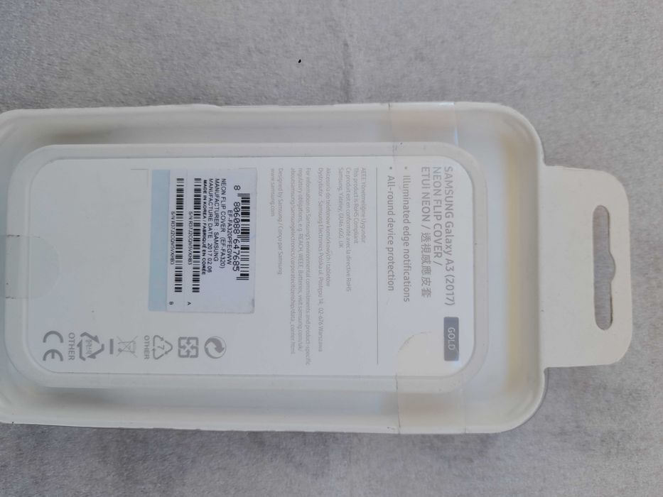 Husa Samsung Galaxy A3 (2017) Neon Flip Cover (model carte)