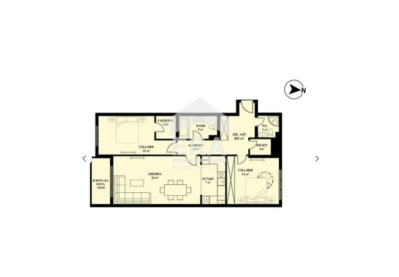 Продава се Тристаен апартамент в София, Люлин 5 - 120 кв.м за 925 €/кв.м - Снимка #1