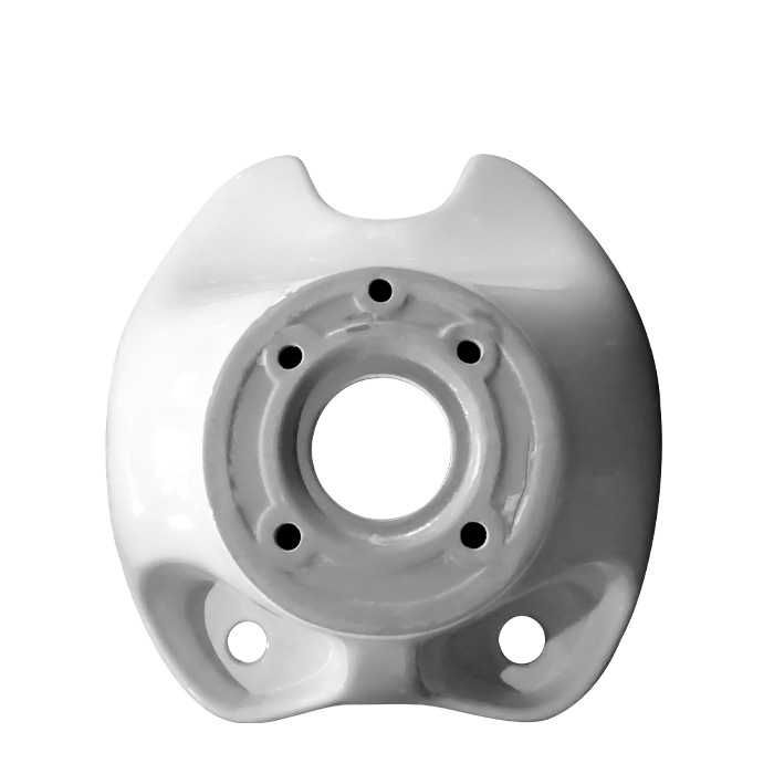 Керамична мивка за измивна колона с регулиращ се наклон DM2, бяла