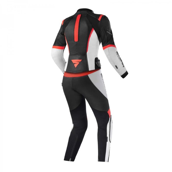 Дамски кожен мото екип SHIMA MIURA RS White/Fluo,размер 40 M/L,2 части