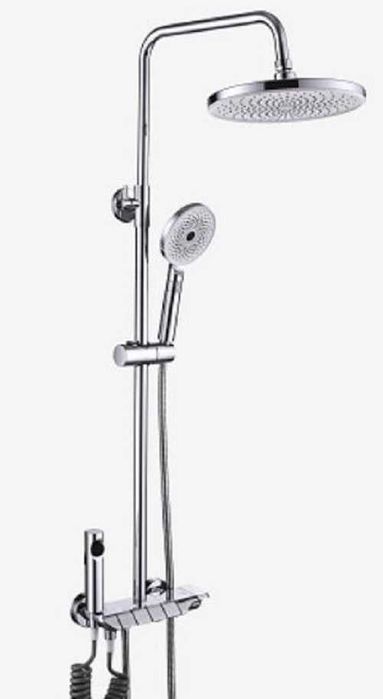 Vand Set de dus cu 4 functii cromat, model rotund, S-011