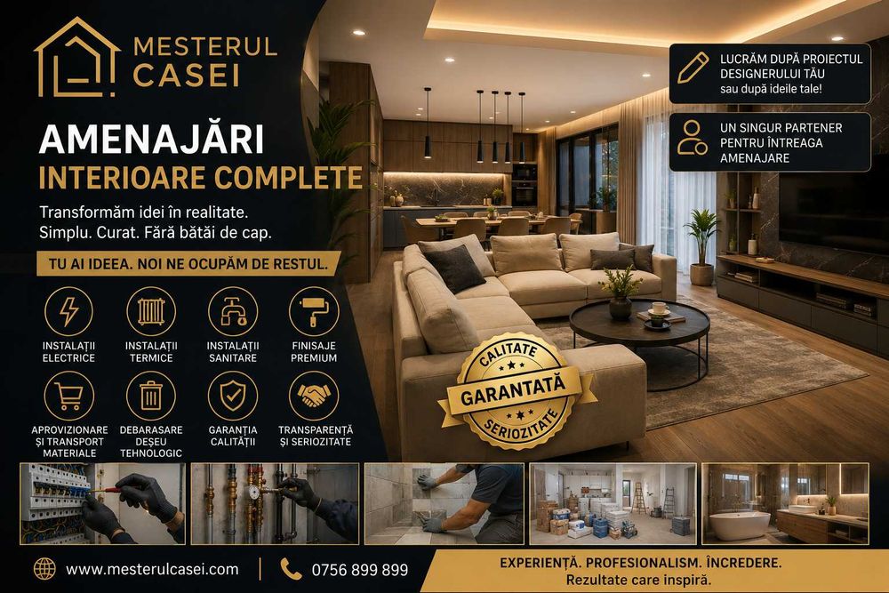 Amenajari interioare complete