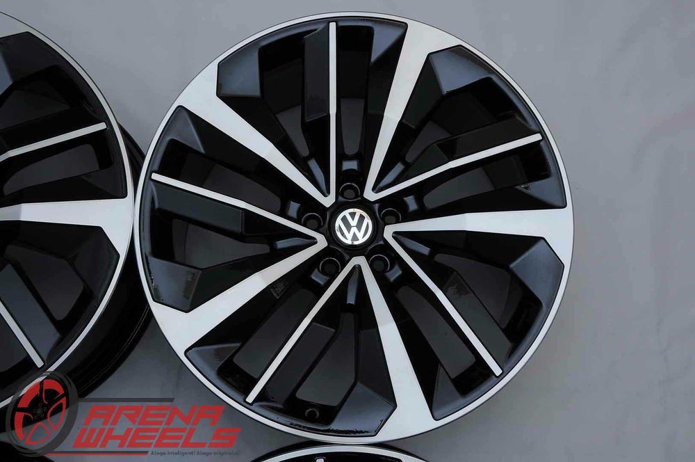 Jante Noi 20 inch Originale VW Touareg 3 CR R20 Negru Diamond Cut