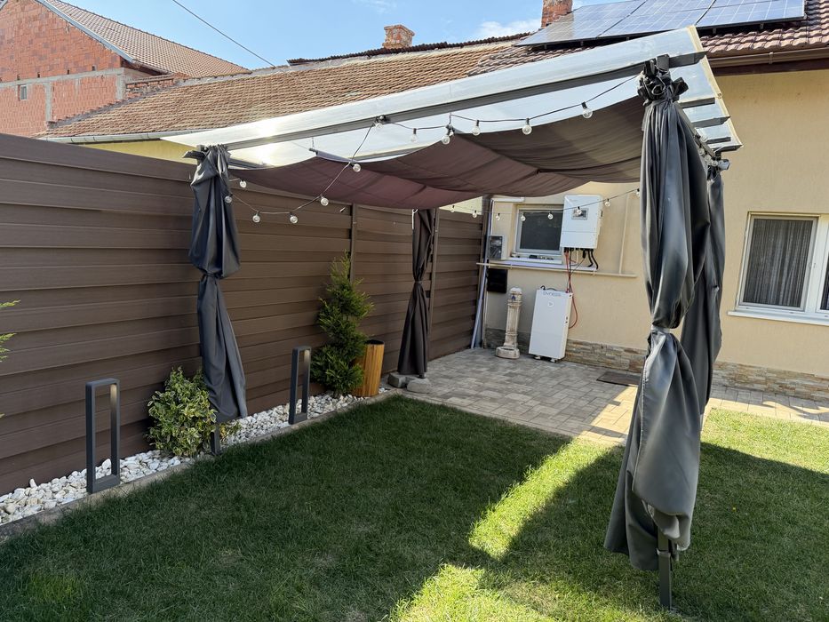 Pergola cu draperii 2,90 x 2,90