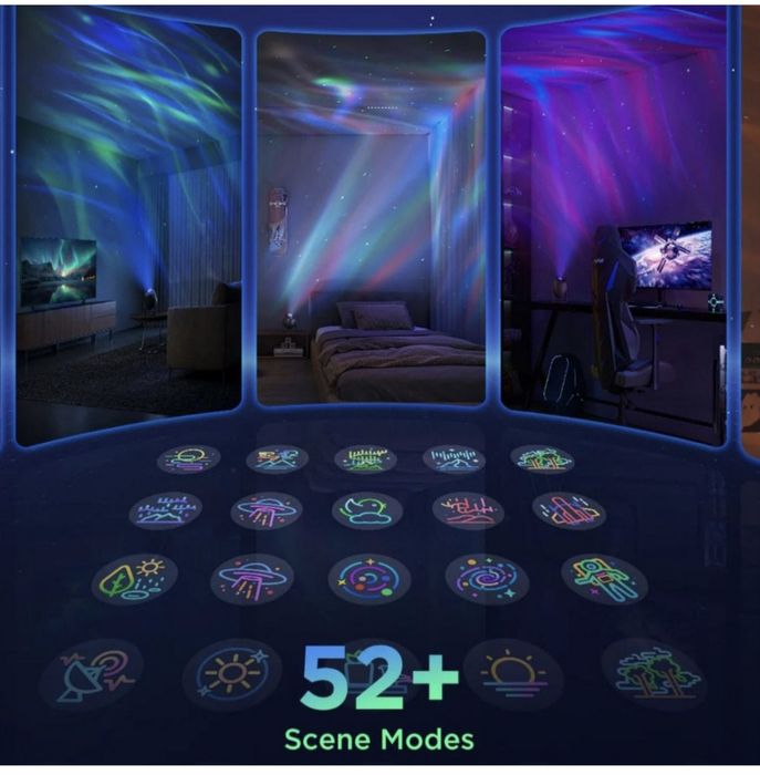 Lampa de veghe tip proiector stele, Govee Star Light Projector, Wi-Fi,