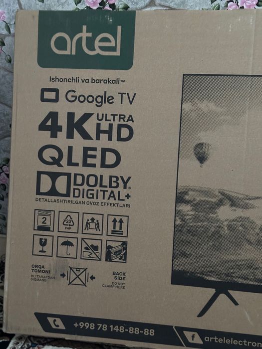 Срочно ! Yangi Artel Qled 65 prime 2025