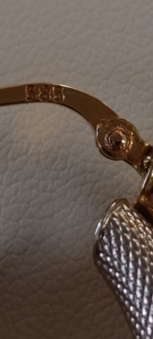 Золотые серьги, Турецкая изделия,Проба 585, вес 4,75