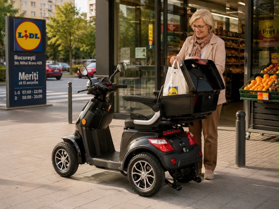 Scuter electric 4 roți NOU – fără permis – 2.600 lei