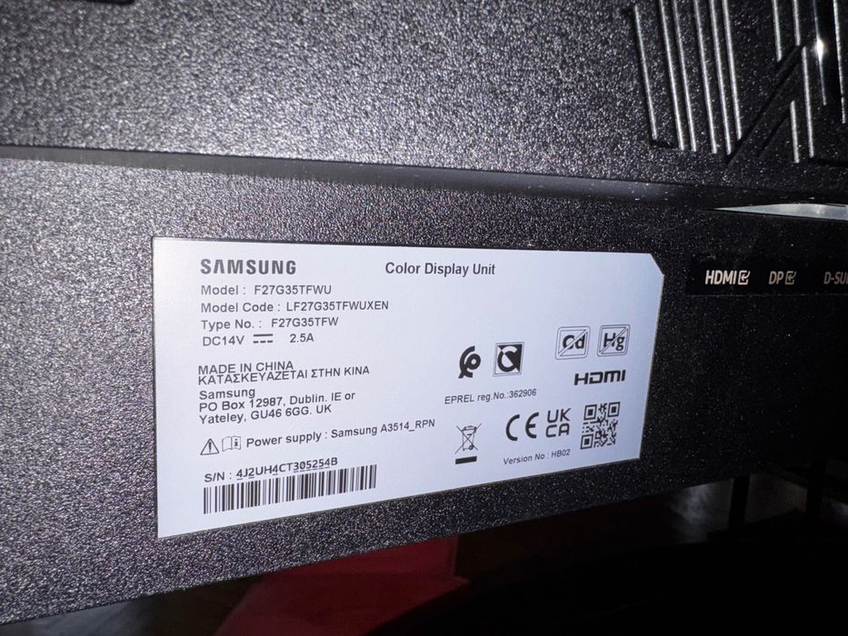 Монитор Samsung Odyssey G3 - 27" | 144Hz | 1ms