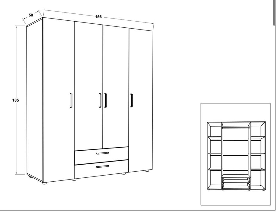 Dressing cu 4 usi