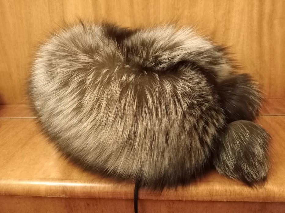 Шапка женская чернобурка