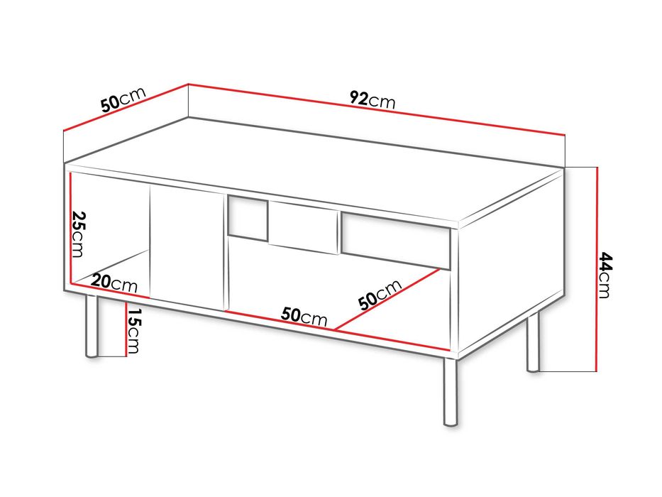 masa pentru living, material MDF, culoare casmir