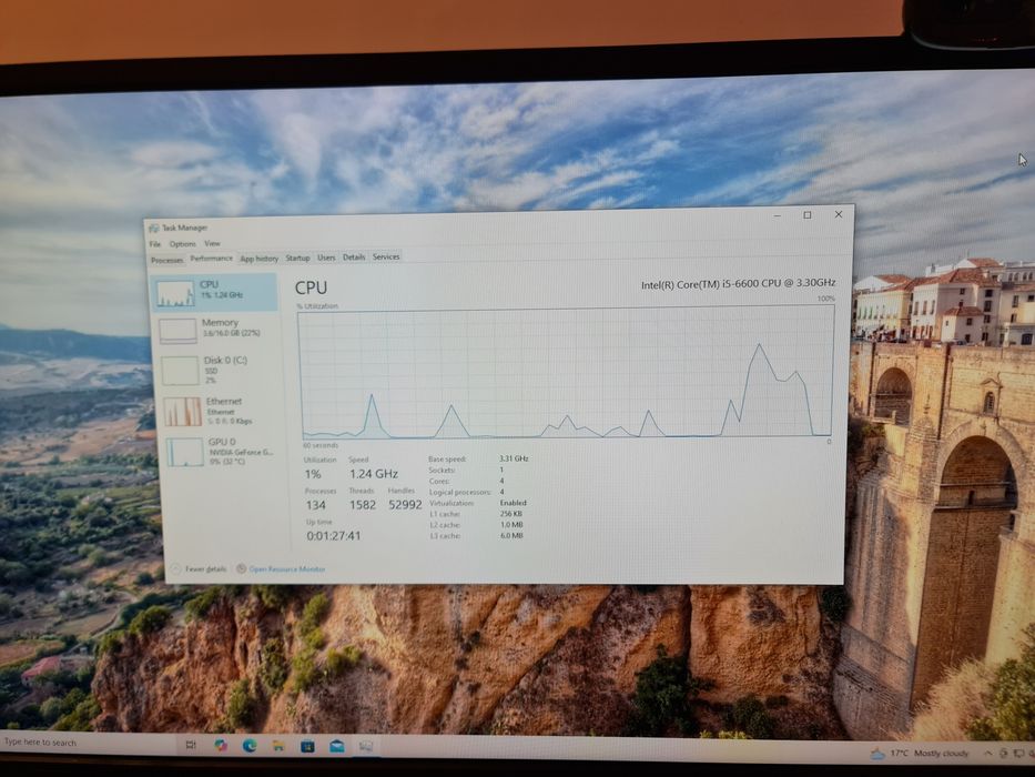 PC Gaming i5 6600/GTX 1650/16GB RAM/SSD+HARD DISK