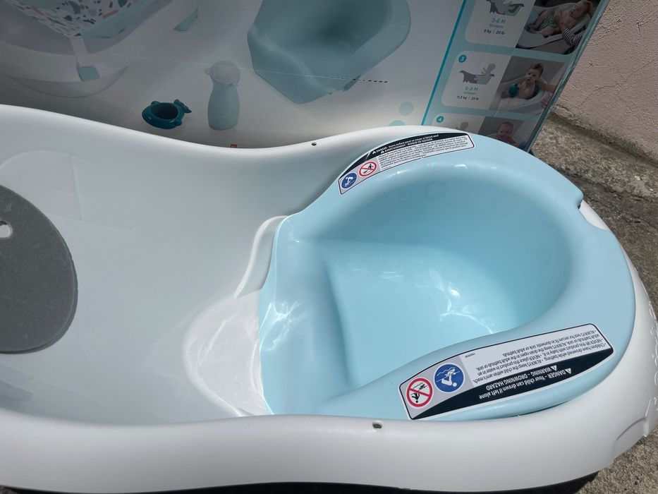 Бебешка вана за къпане Fisher Price с изход за оттичане - 4 в 1