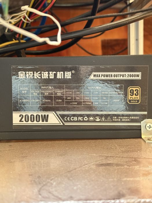 Захранване за майнинг риг