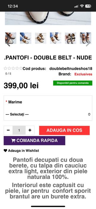 Pantofi de damă NOI