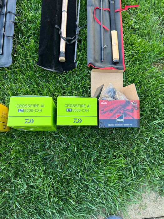 Lanseta si mulineta spinning  Shimano, Daiwa, DAM, Fox Rage
