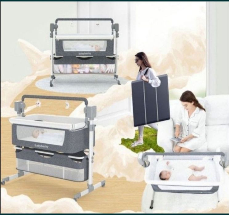 Даставка бесплатная детская электрический люлька прикроватная