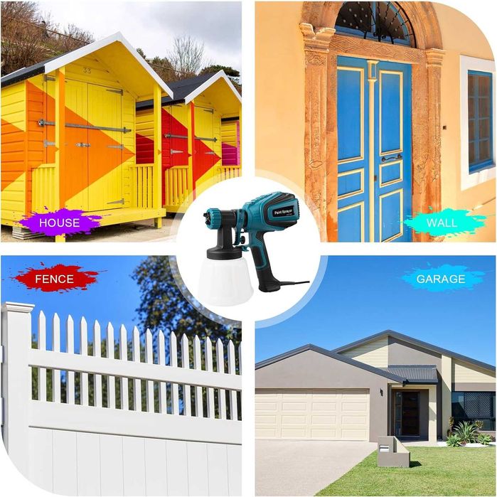 Pistol electric vopsit, 4 Duze, 700W si 1200ML, REDUS de la 350RON