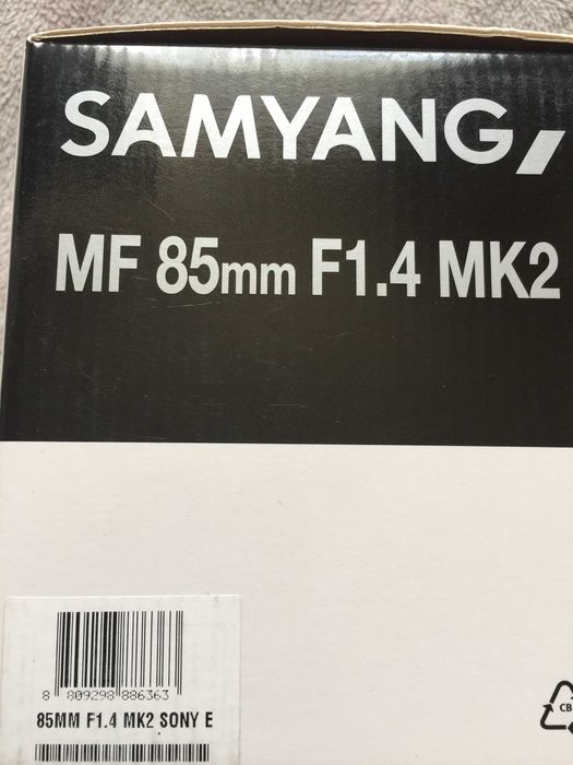 Obiectiv pentru Sony E Samyang MF 85mm F1.4 MK2 NOU SIGILAT