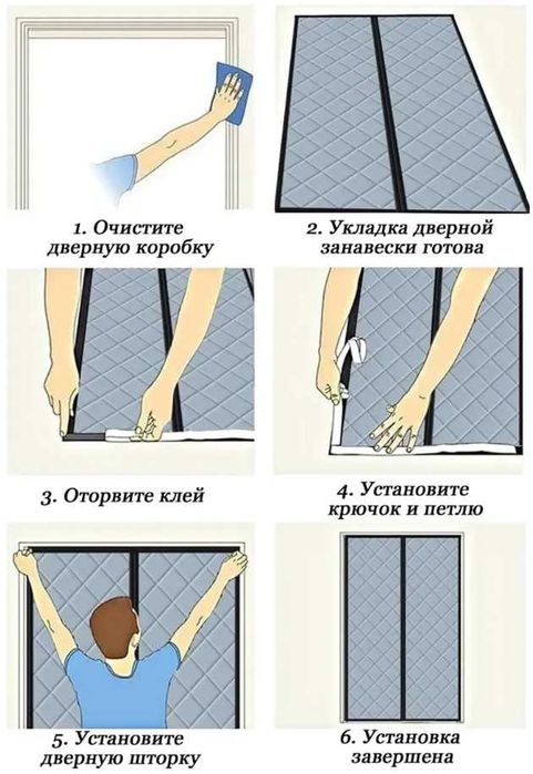 Толстая термоштора для двери и окна — зимняя защита от холода