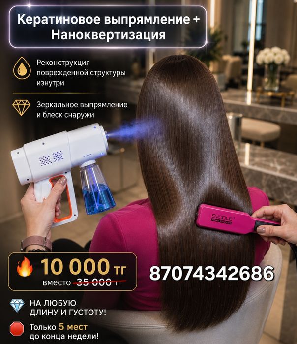 Кератиновое выпрямление