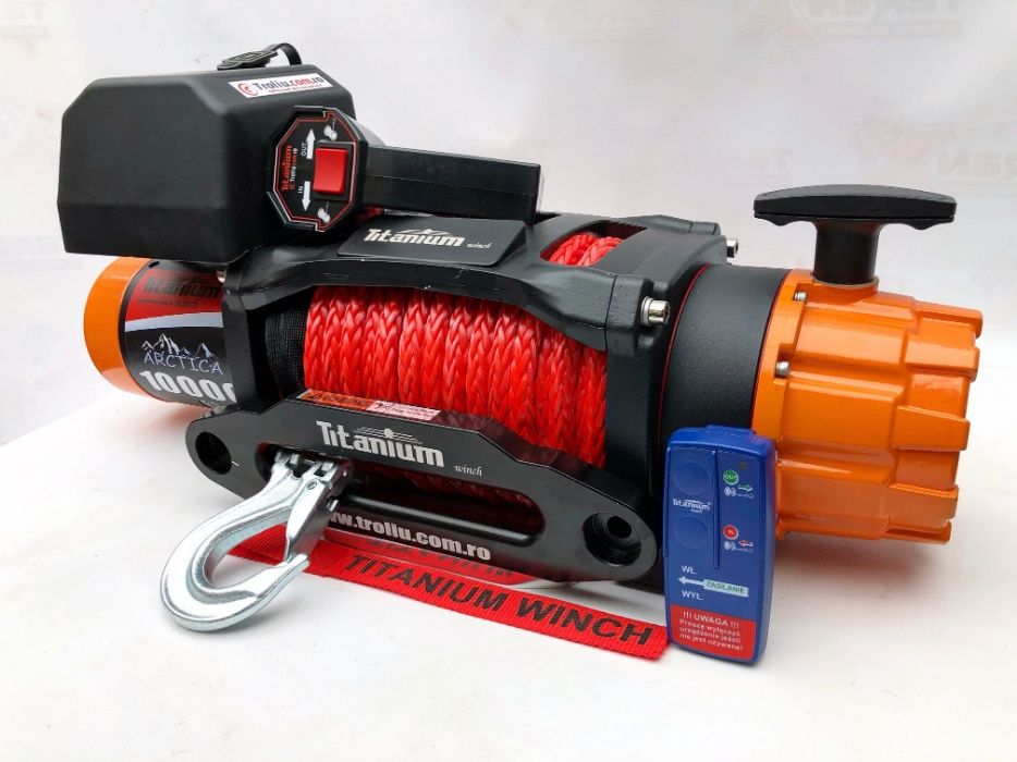 Troliu Titanium ARCTICA 10000 LBS , 5T,  motor 7CP,  sufa sintetica
