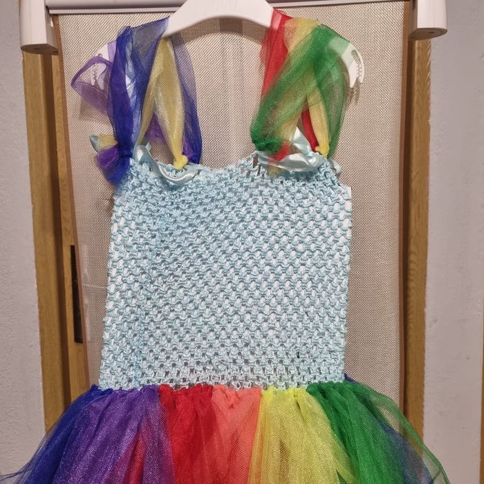 Rochiță Rainbow pentru fetite 6=8 ani