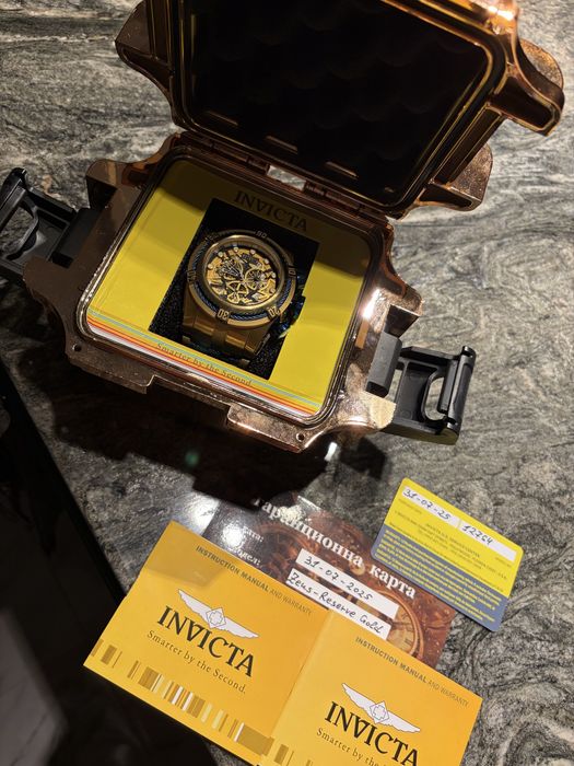 Часовник Invicta Bolt- reserve Zeus НОВ 52 мм- Размер на базел