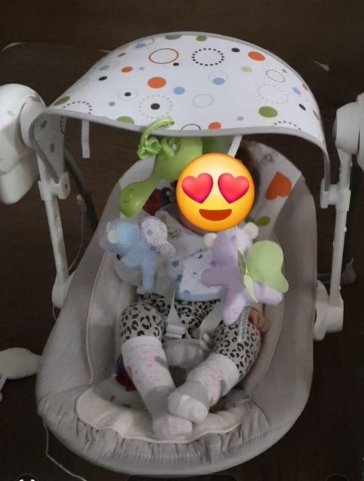 Електрическа Люлка за бебе, детска пазарска количка и колело 3 в 1