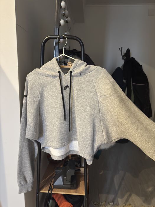 Худи толстовкп кроп Adidas