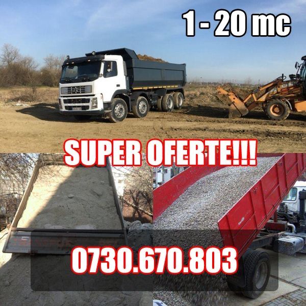 Nisip balast pietris margaritar pamant vegetal (popesti leordeni-glina-balaceanca-berceni-vidra-colobasi-dobreni-cernica,tanganu,plataresti,pantelimon