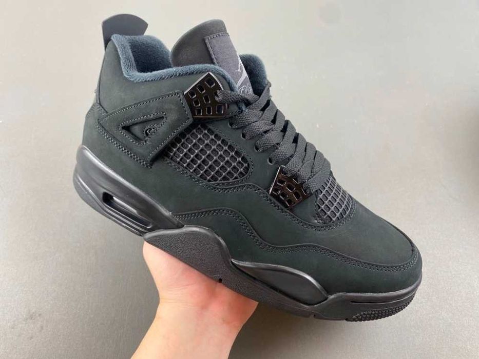 Nike Jordan Retro 4 Black Cat Мъжки Дамски Маратонки