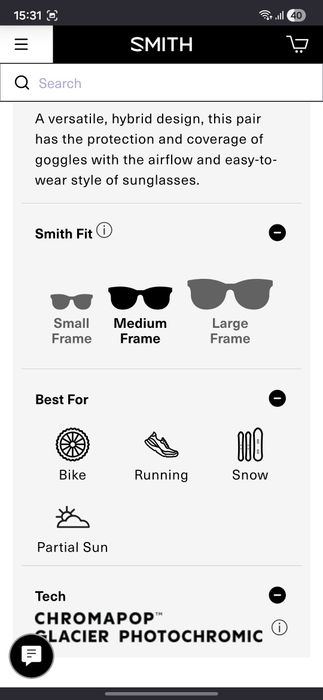 Ochelari Smith Optics Wildcat Matte Summit | ChromaPop Rose Gold Mirro