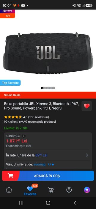 Boxa portabila JBL Xtreme 3, garantie 2 ani cu factura