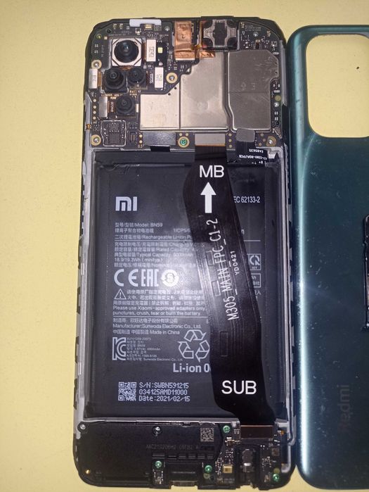 Xiaomi Redmi Note 10 на части