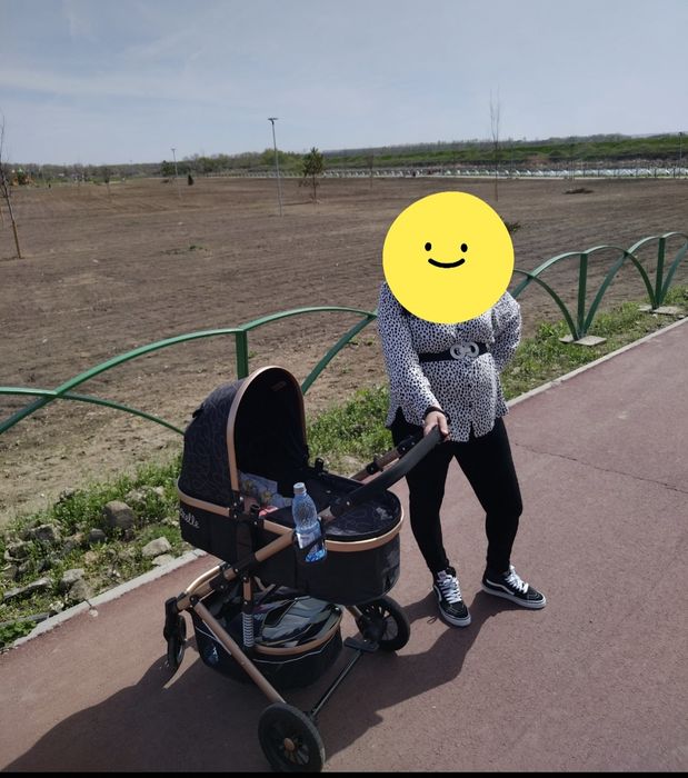 Cărucior bebe 3 în 1 + cadou