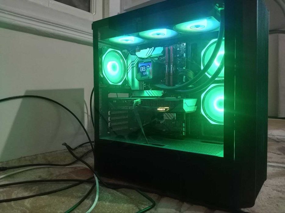 КУЧЛИ GAMING PC — ТЎЛИҚ КОМПЛЕКТ системник+монитор+клавиатура+мышка)