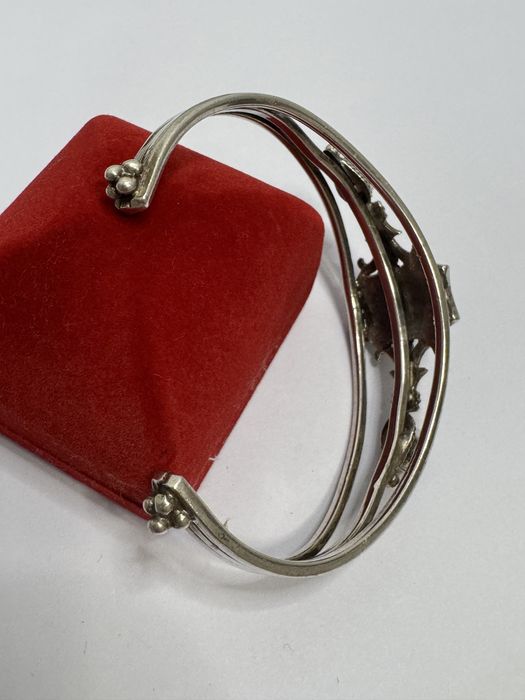 Bratara veche argint 925, Navajo cu pietre turcoaz.