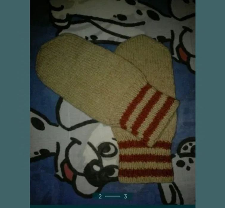 Варежки шерстяные