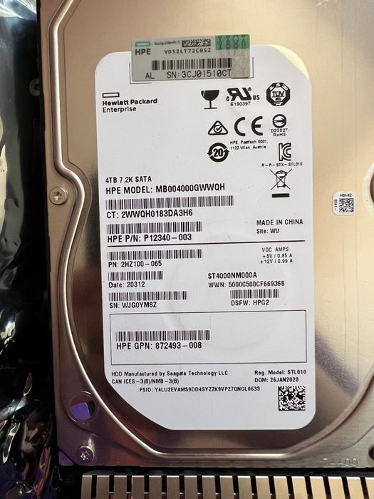 Hard disk HDD SATA (Server) HP 4TB 7.2k - 3.5 Inch
