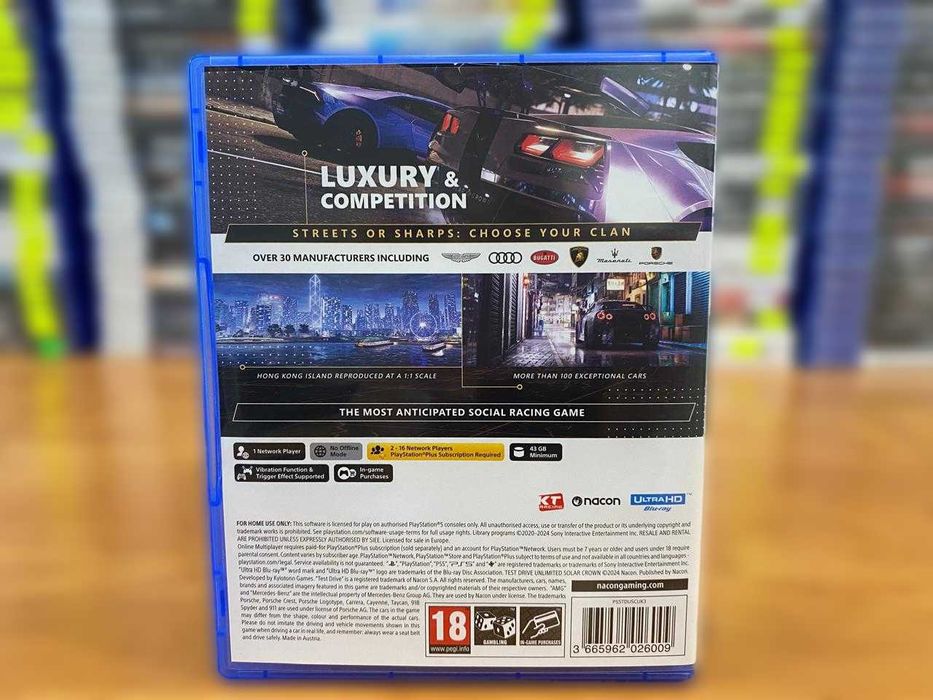 Test Drive Unlimited: Solar Crown PS5 Большой Выбор Игр