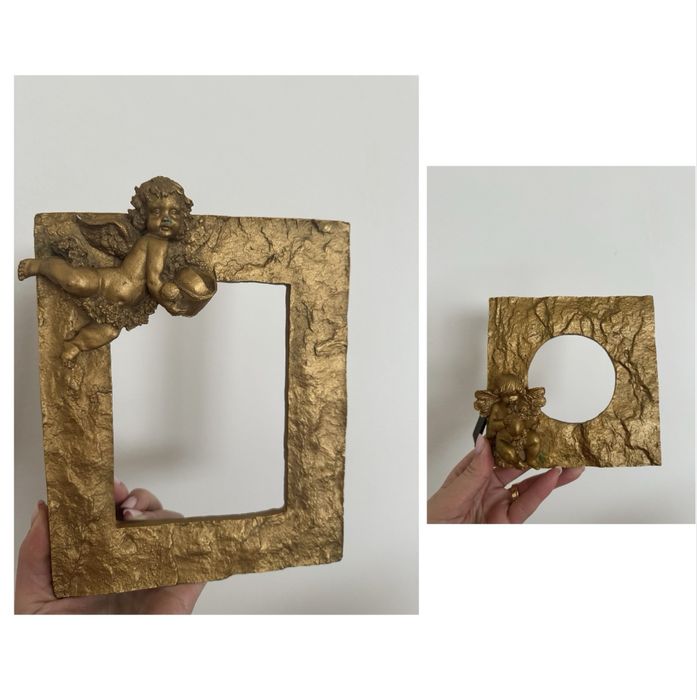 Vand 2 rame Italia vintage/antic /baroc/ sculptura deosebite auriu