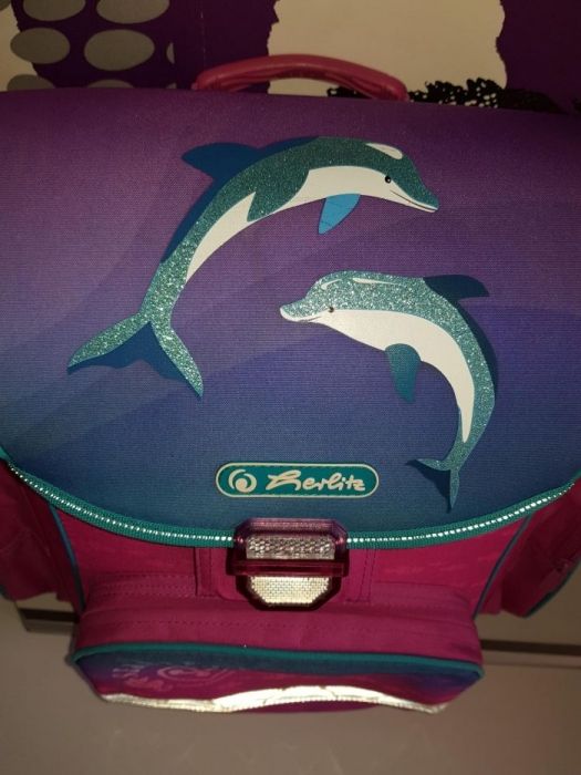 Ученическа раница за принцеси Herlitz Dolphin Love