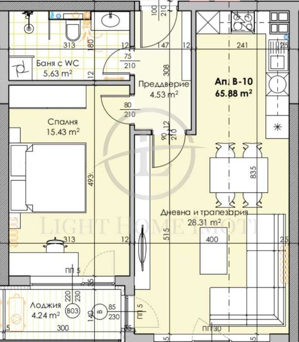 Реф. 569 Двустаен апартамент / АКТ 14 / Топ Локация