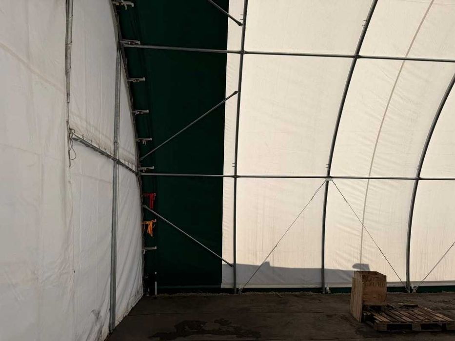 Cort industrial de depozitare – schelet metalic pentru corturi agricole / utilaje