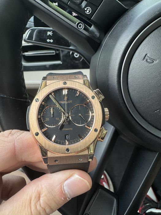 Оригинален часовник Hublot 45 mm Classic Fusion King Gold Chronograph
