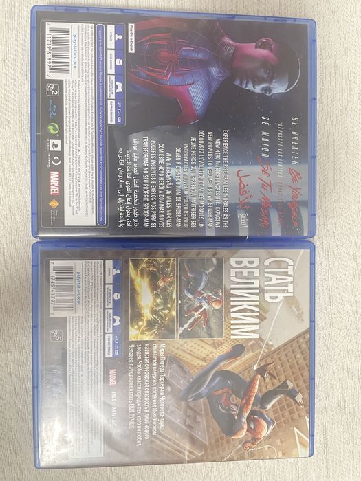 Диски человека паука для PS4