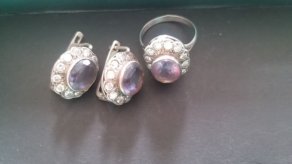 Серьги,  кольцо женские