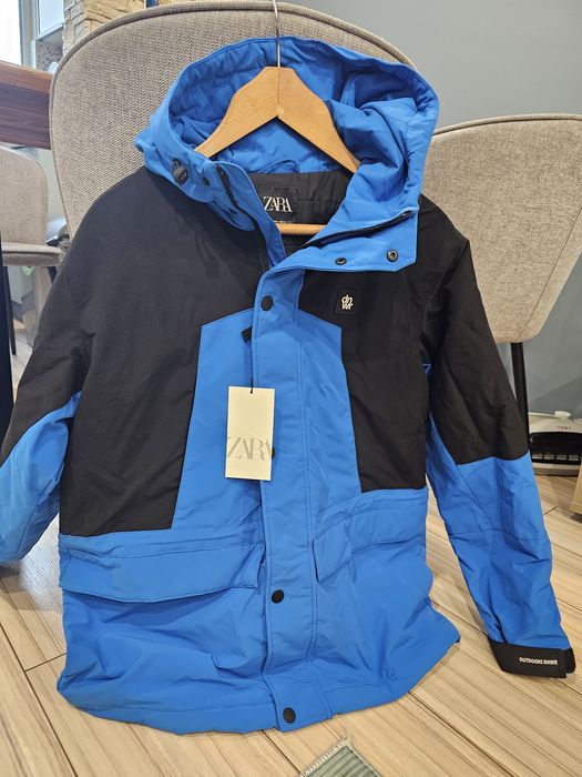 Синьо мъжко яке Зара Непромокаемо